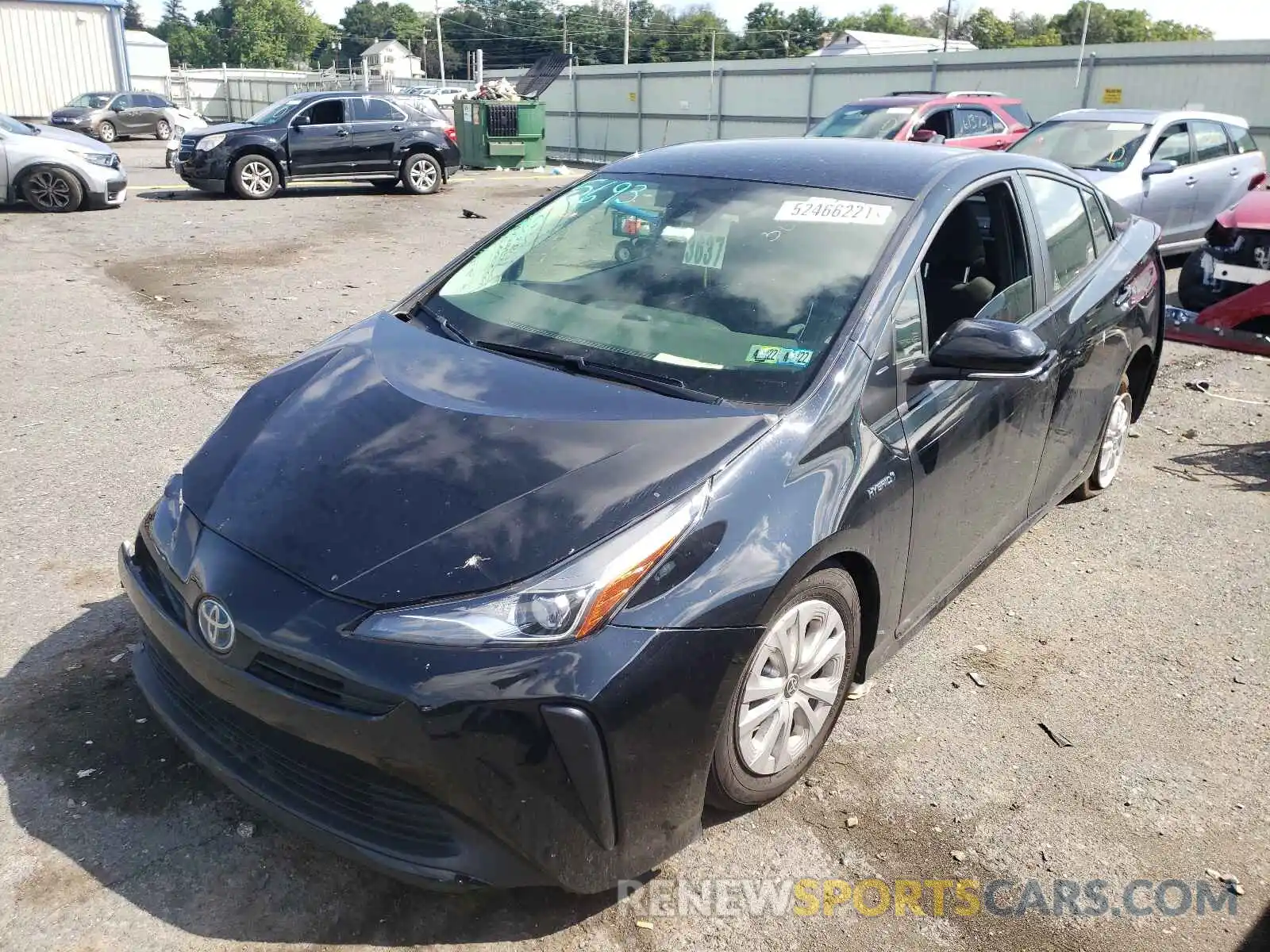 2 Фотография поврежденного автомобиля JTDKAMFU0M3143980 TOYOTA PRIUS 2021