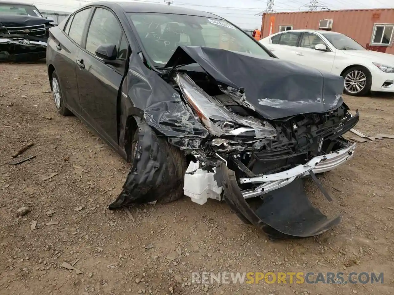 1 Photograph of a damaged car JTDKAMFU0M3143994 TOYOTA PRIUS 2021