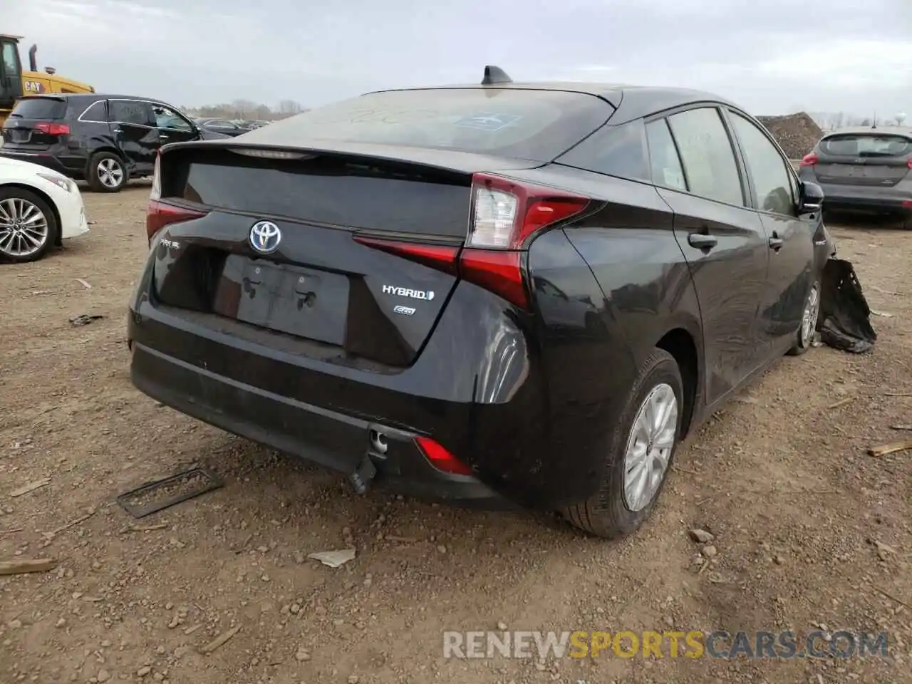 4 Фотография поврежденного автомобиля JTDKAMFU0M3143994 TOYOTA PRIUS 2021