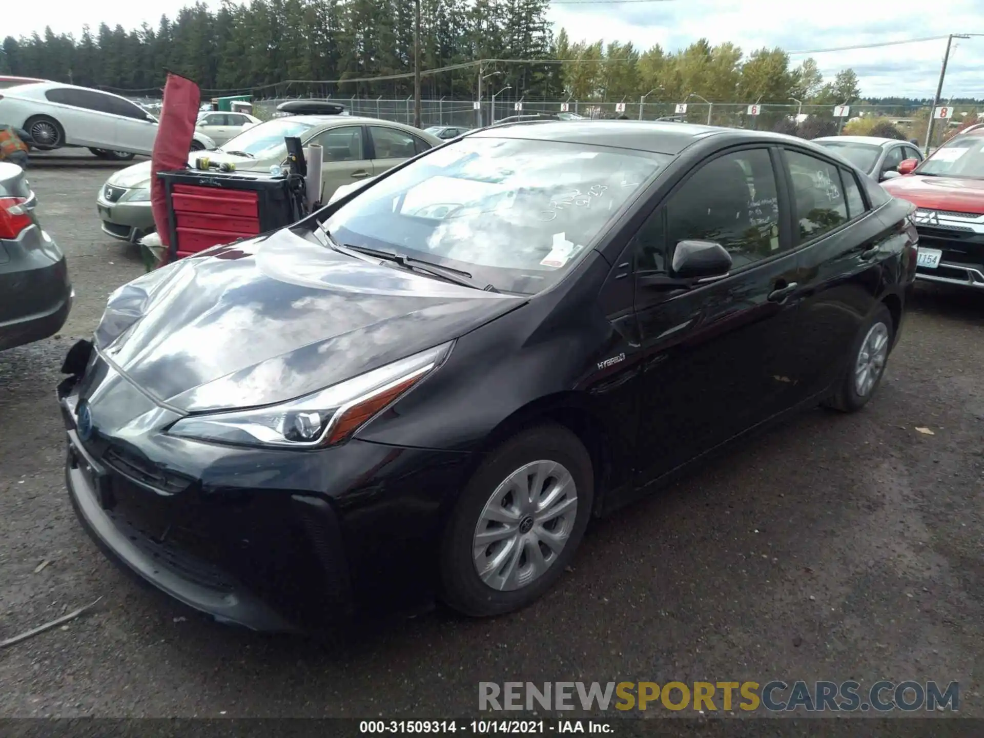 2 Фотография поврежденного автомобиля JTDKAMFU0M3146569 TOYOTA PRIUS 2021