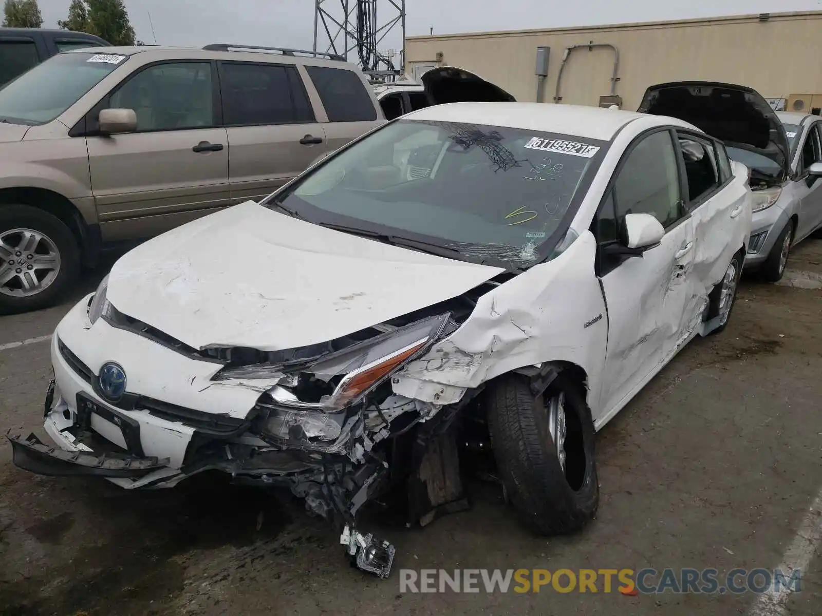 2 Photograph of a damaged car JTDKAMFU0M3146619 TOYOTA PRIUS 2021