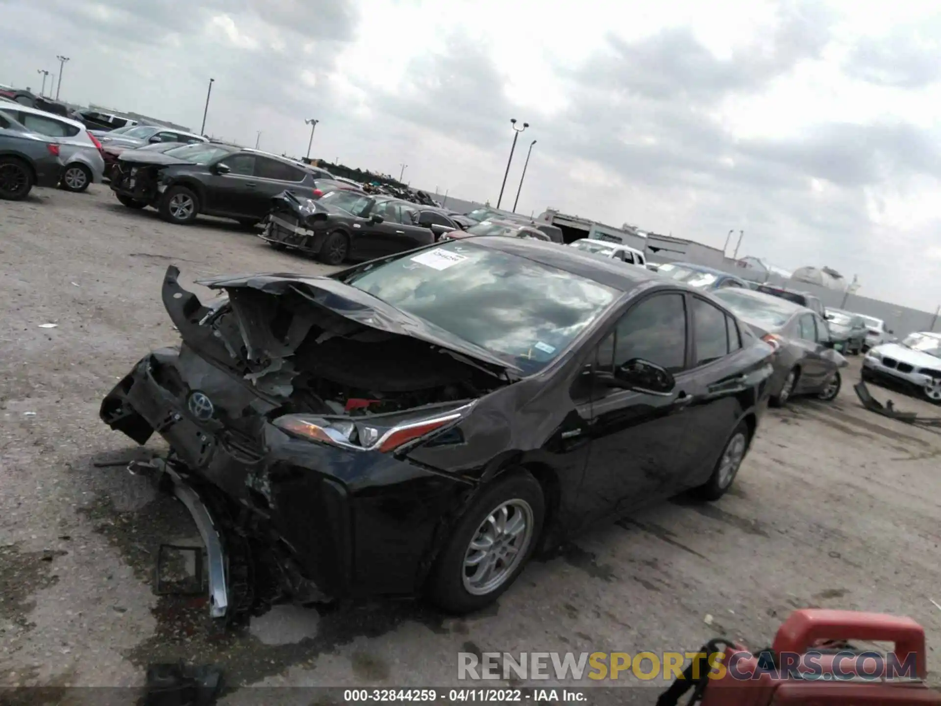 2 Photograph of a damaged car JTDKAMFU0M3147141 TOYOTA PRIUS 2021