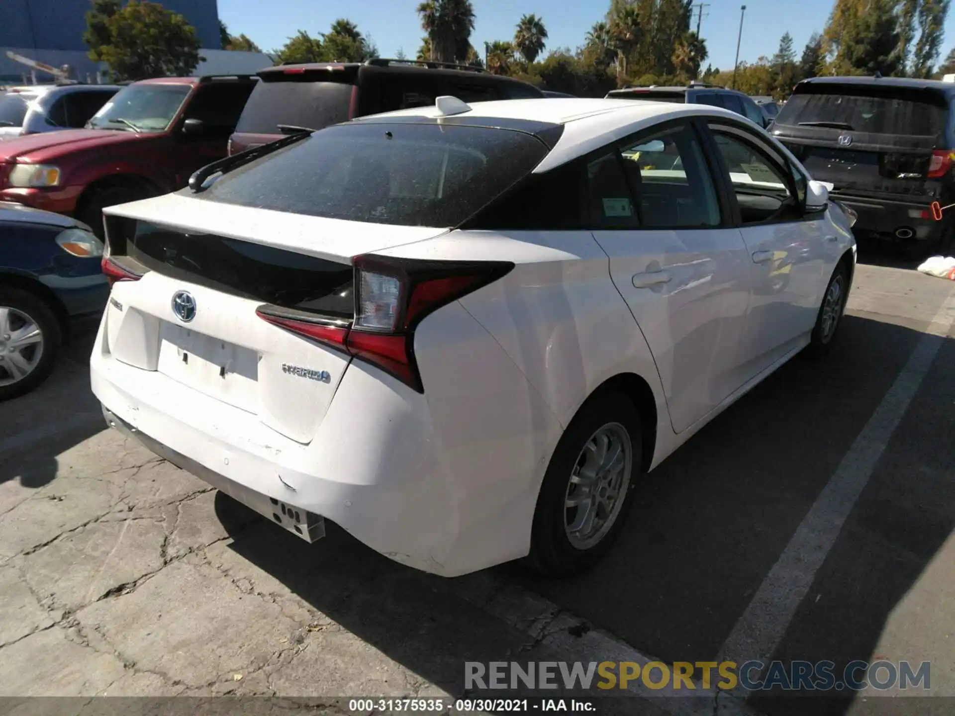 4 Photograph of a damaged car JTDKAMFU0M3148080 TOYOTA PRIUS 2021