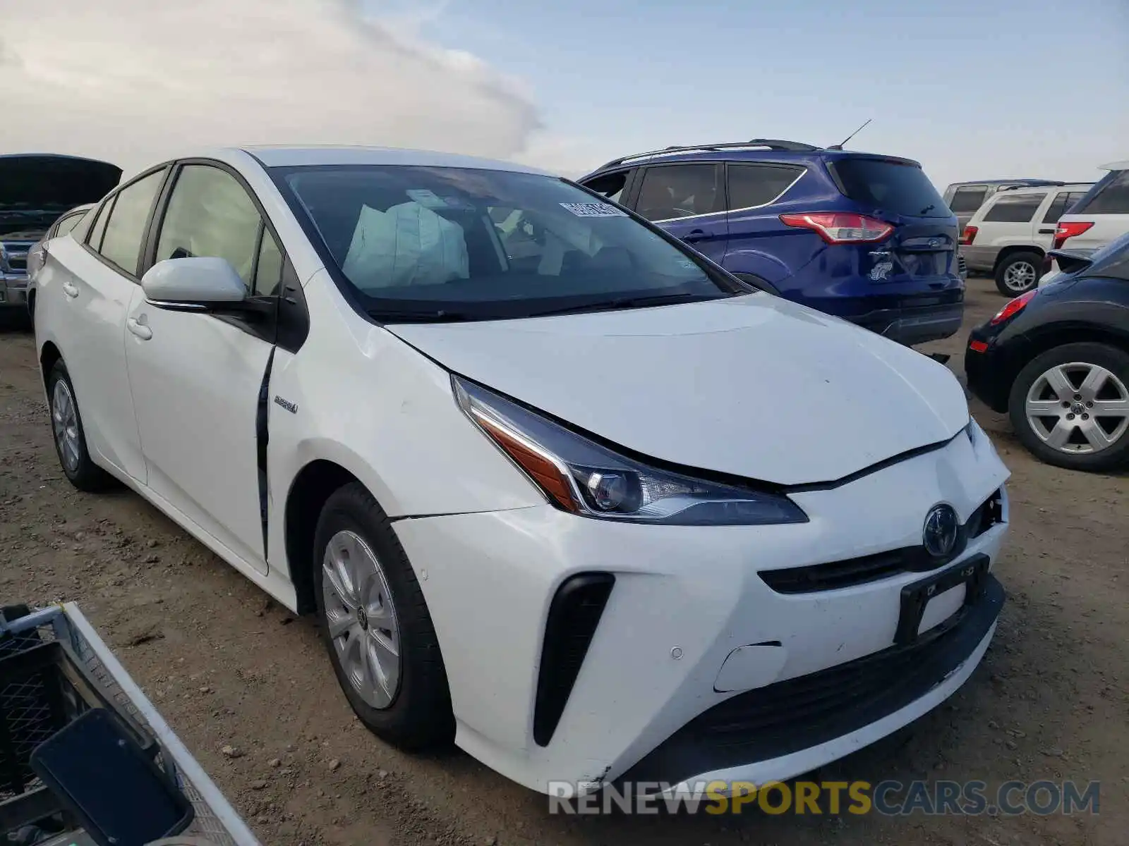 1 Фотография поврежденного автомобиля JTDKAMFU0M3148225 TOYOTA PRIUS 2021