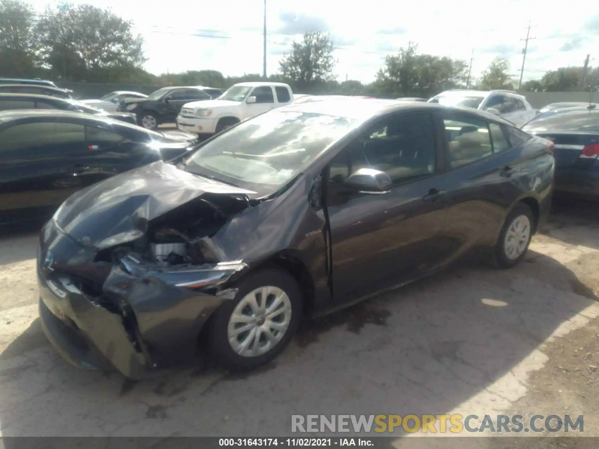 2 Photograph of a damaged car JTDKAMFU0M3148497 TOYOTA PRIUS 2021