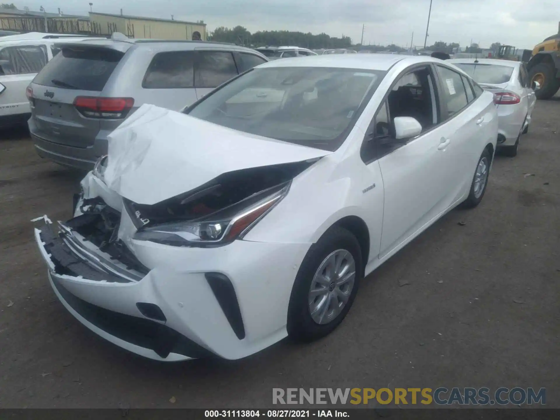 2 Photograph of a damaged car JTDKAMFU0M3148564 TOYOTA PRIUS 2021