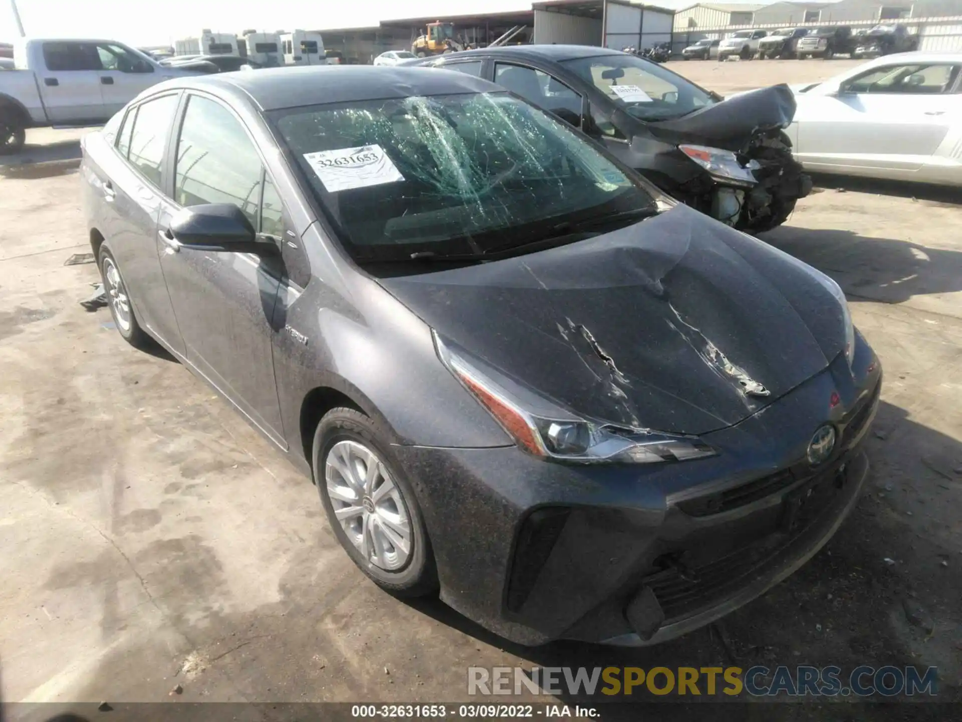 1 Photograph of a damaged car JTDKAMFU0M3148645 TOYOTA PRIUS 2021