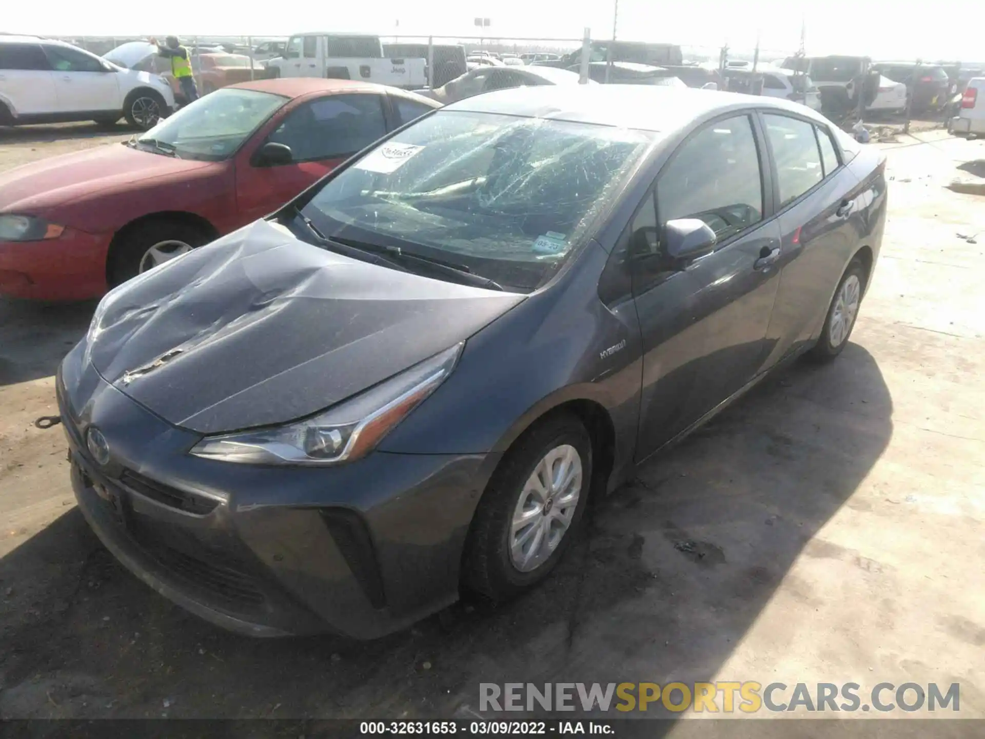 2 Photograph of a damaged car JTDKAMFU0M3148645 TOYOTA PRIUS 2021