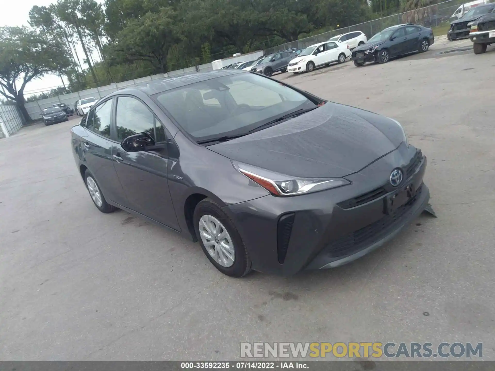 1 Фотография поврежденного автомобиля JTDKAMFU0M3149097 TOYOTA PRIUS 2021