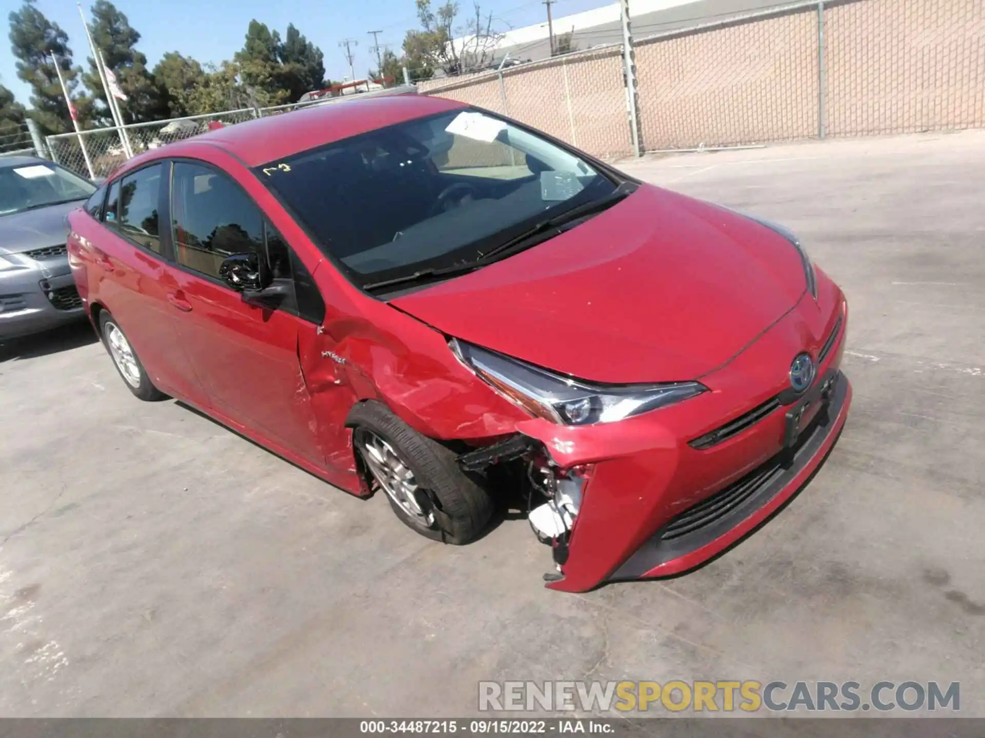 1 Photograph of a damaged car JTDKAMFU0M3149276 TOYOTA PRIUS 2021