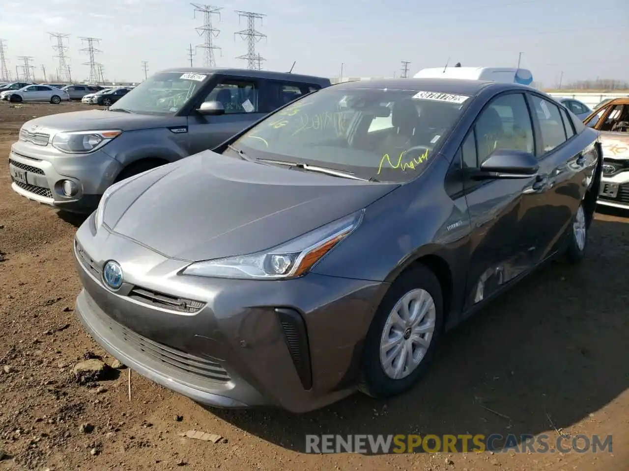 2 Photograph of a damaged car JTDKAMFU0M3149617 TOYOTA PRIUS 2021