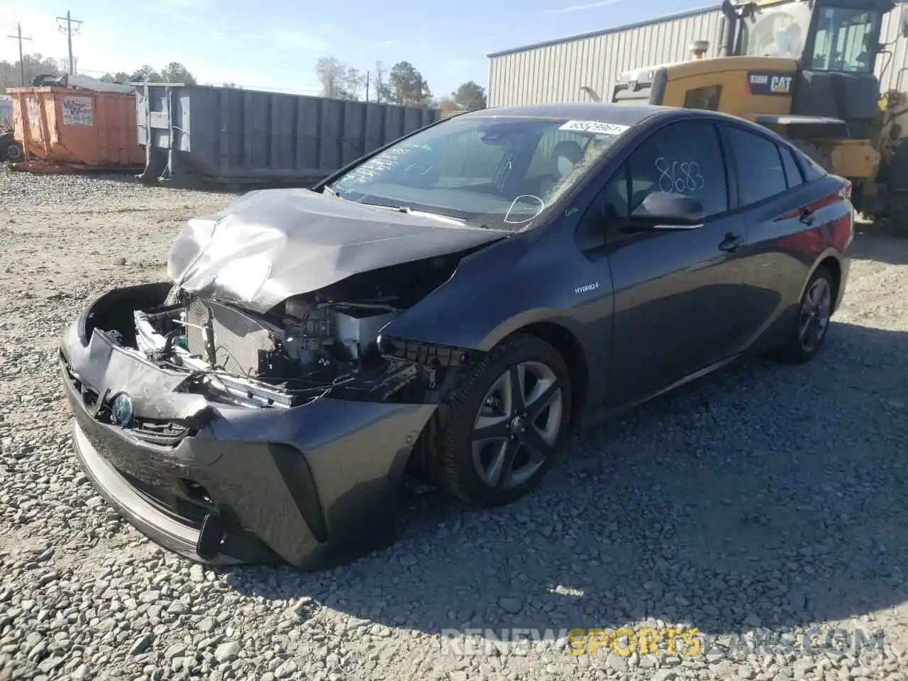 2 Photograph of a damaged car JTDKAMFU0M3150413 TOYOTA PRIUS 2021