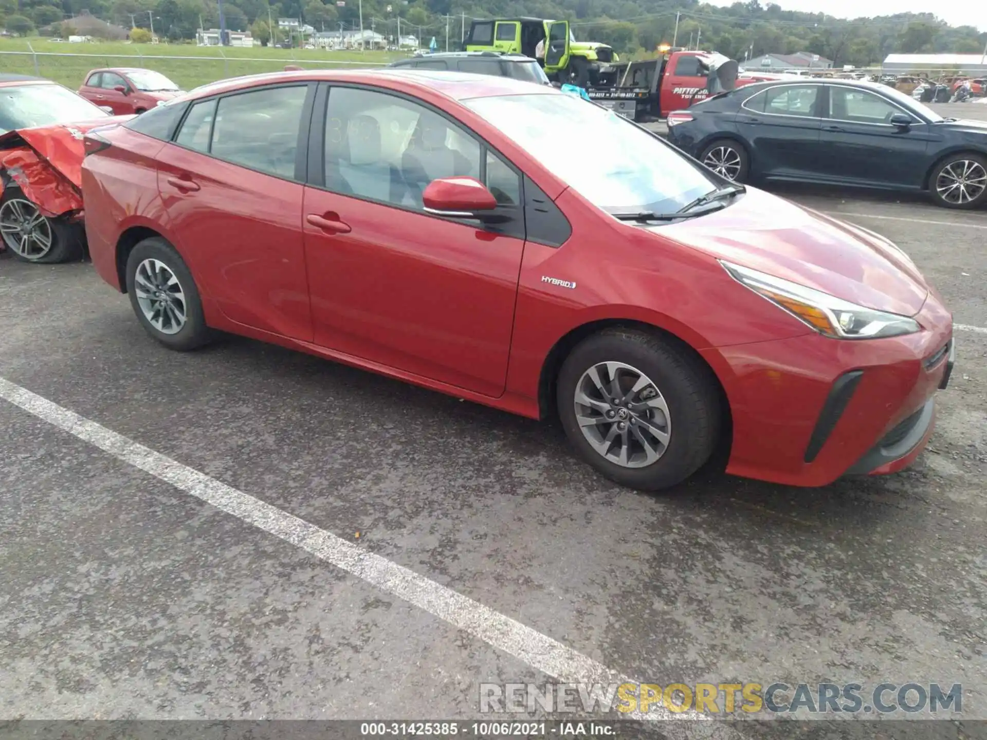 1 Photograph of a damaged car JTDKAMFU0M3150878 TOYOTA PRIUS 2021