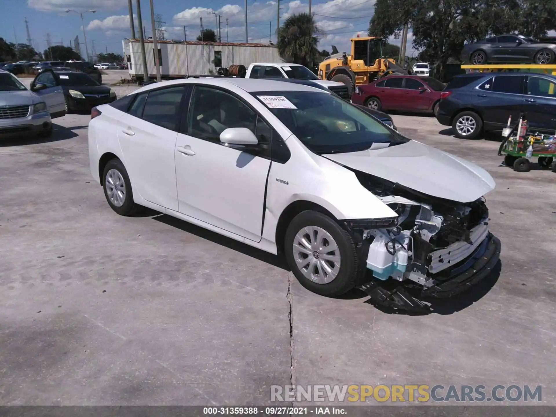 1 Photograph of a damaged car JTDKAMFU0M3151688 TOYOTA PRIUS 2021