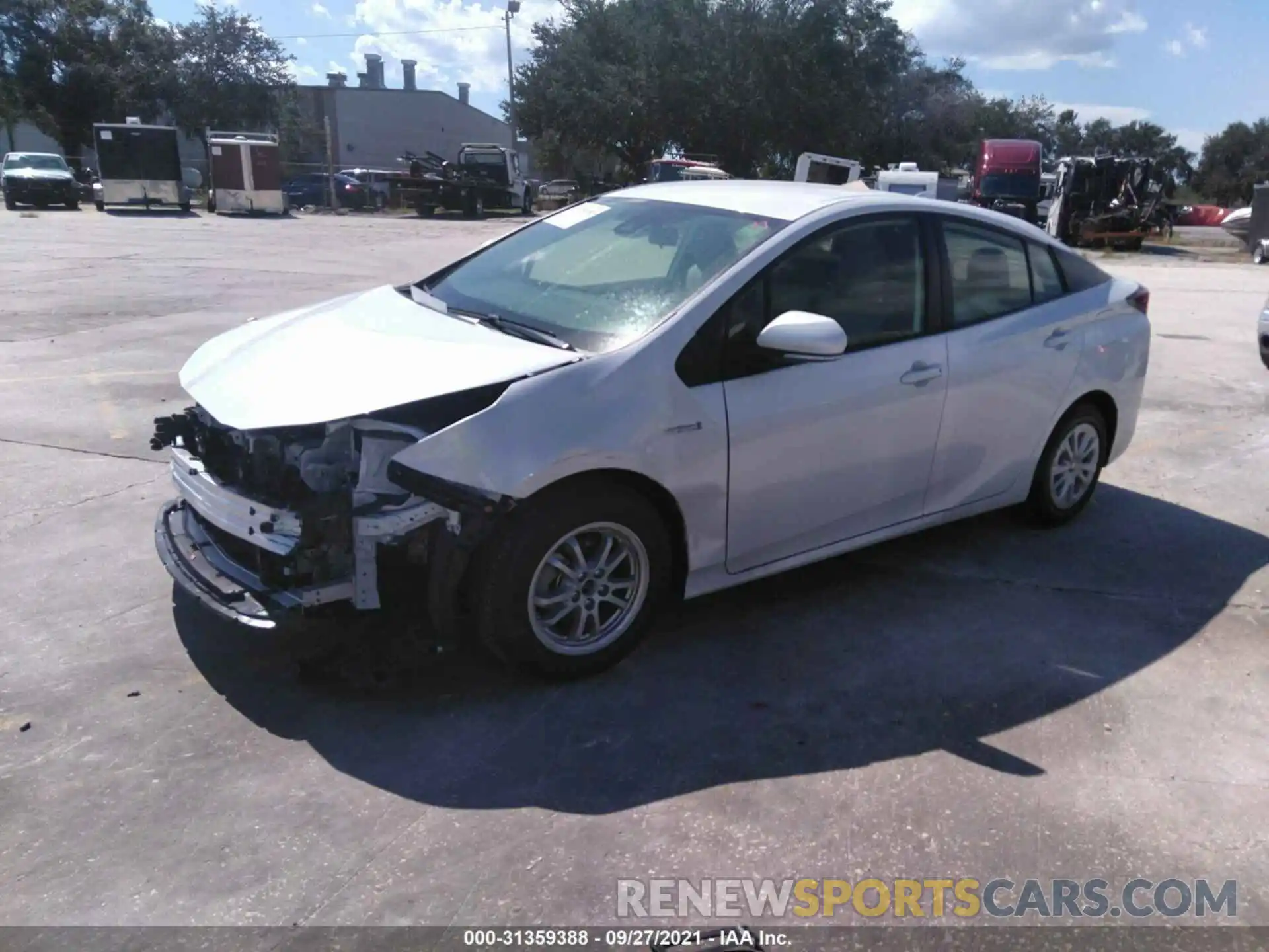 2 Photograph of a damaged car JTDKAMFU0M3151688 TOYOTA PRIUS 2021