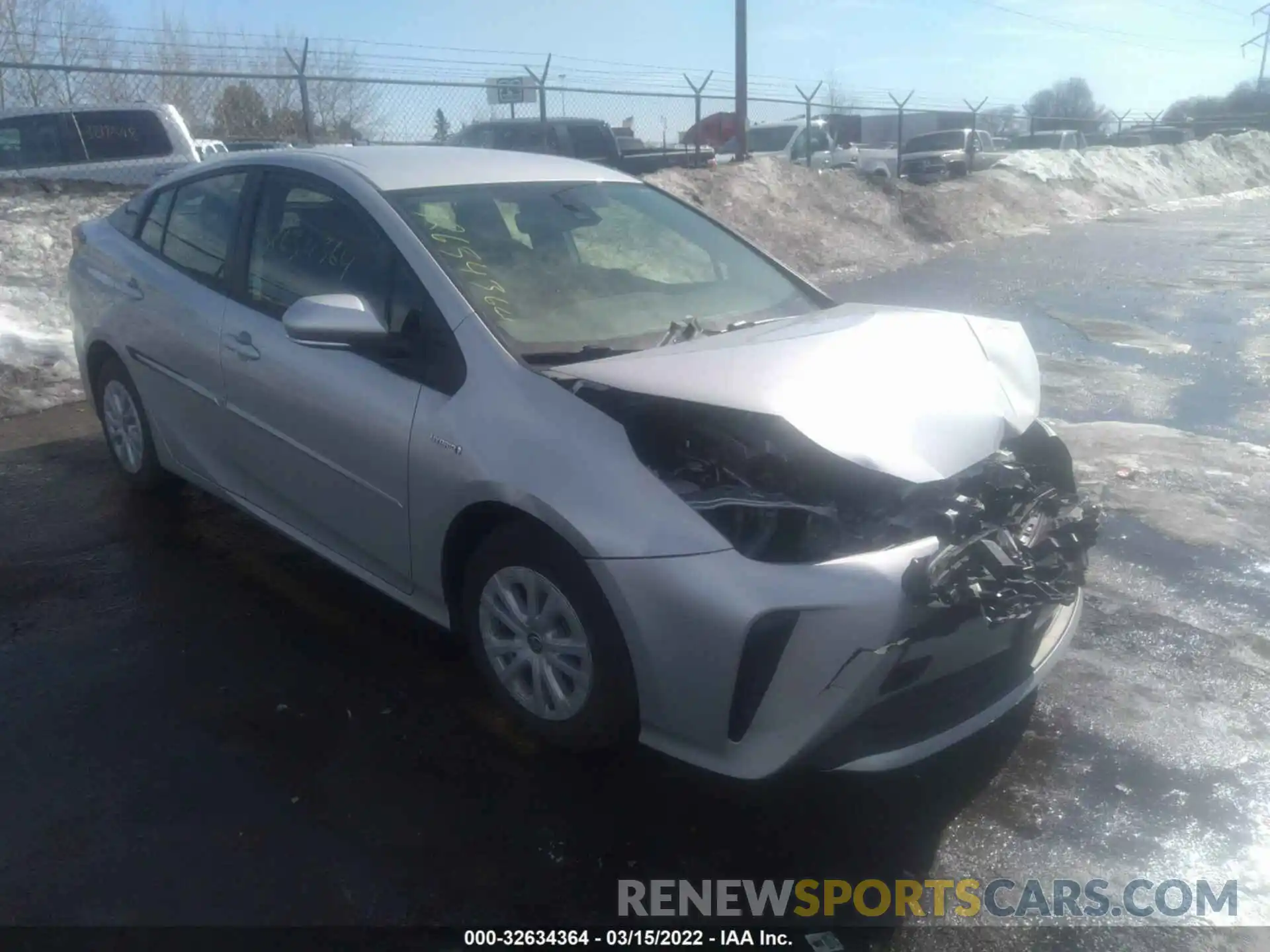 1 Photograph of a damaged car JTDKAMFU0M3151707 TOYOTA PRIUS 2021