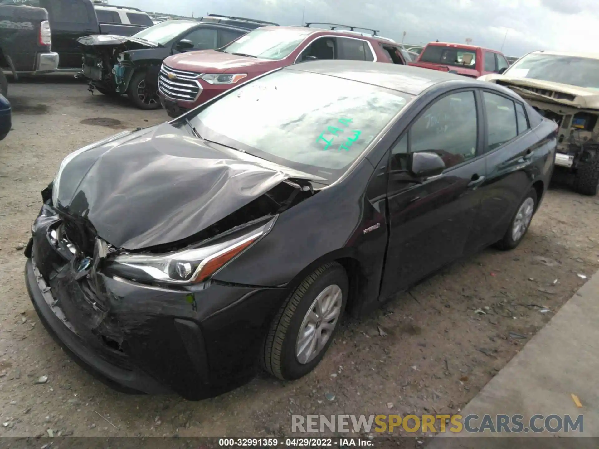 2 Фотография поврежденного автомобиля JTDKAMFU0M3152839 TOYOTA PRIUS 2021