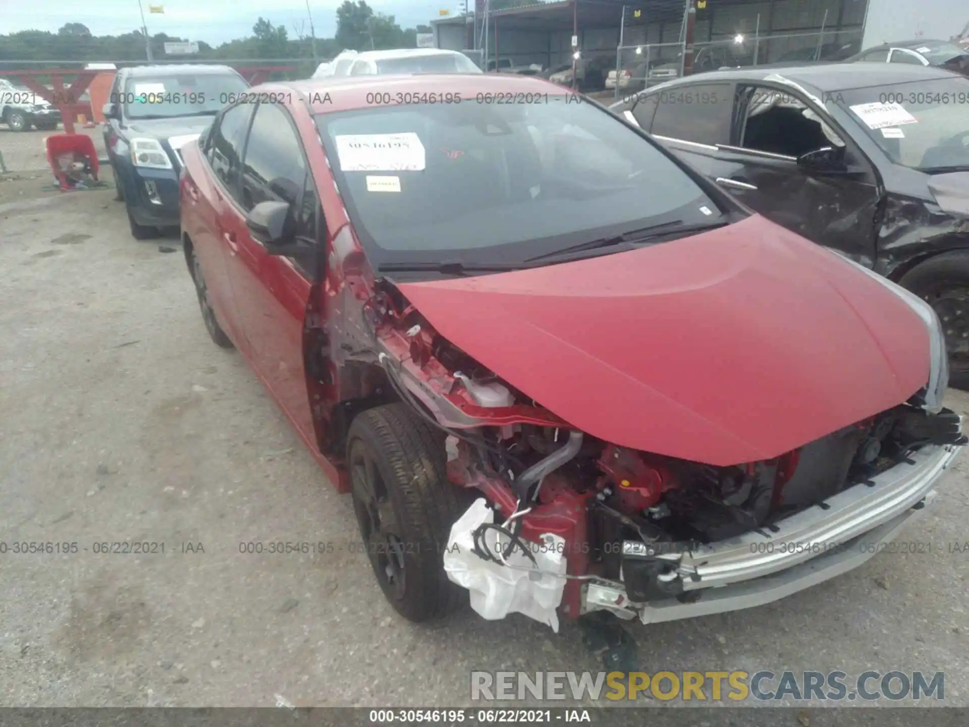 1 Photograph of a damaged car JTDKAMFU1M3127545 TOYOTA PRIUS 2021