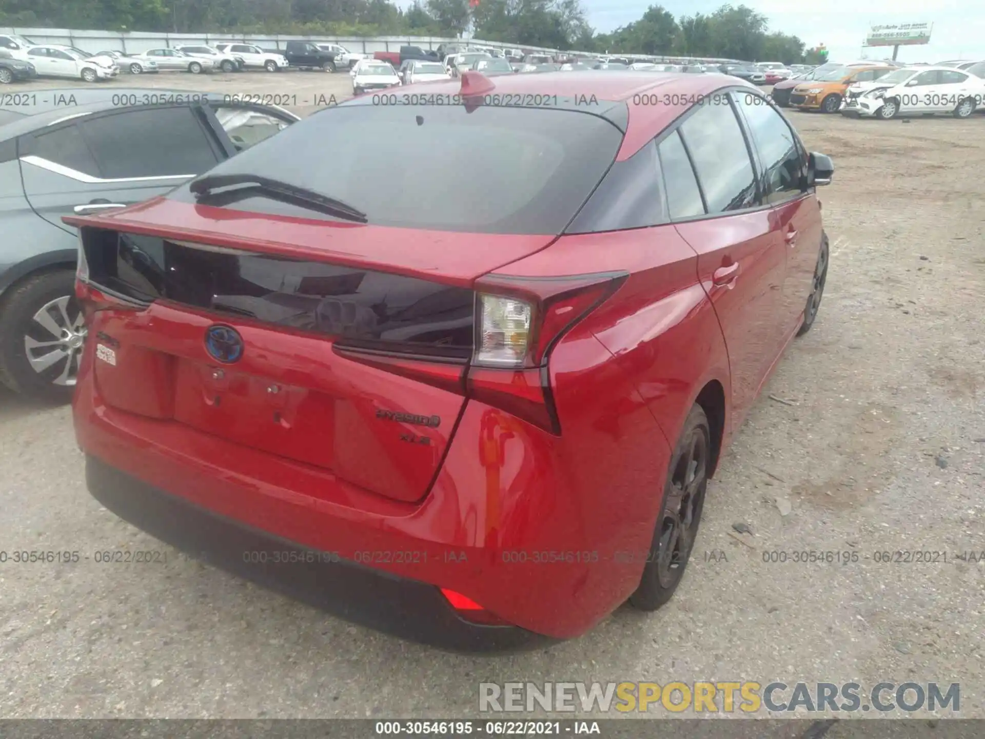 4 Photograph of a damaged car JTDKAMFU1M3127545 TOYOTA PRIUS 2021