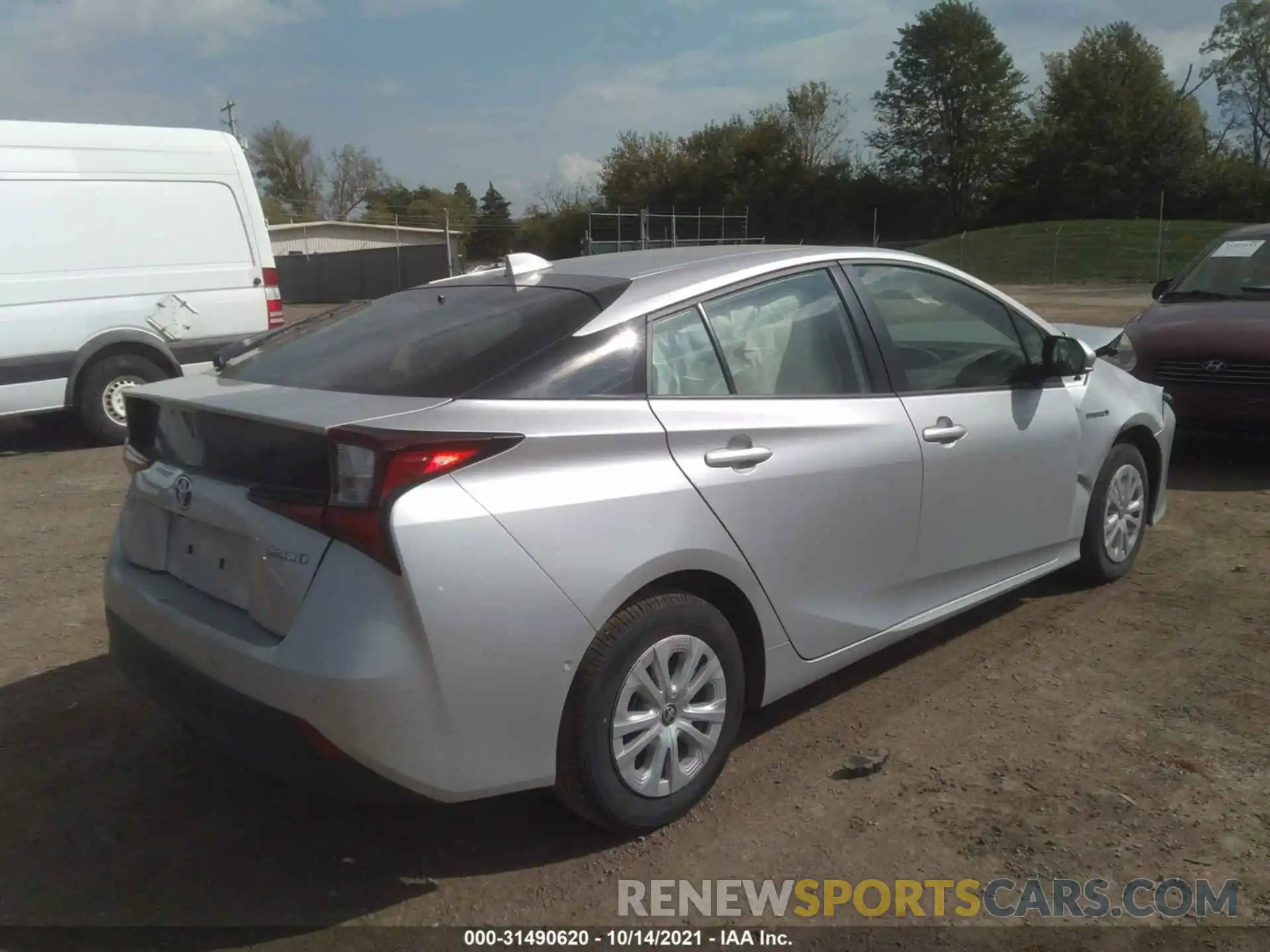 4 Photograph of a damaged car JTDKAMFU1M3128498 TOYOTA PRIUS 2021