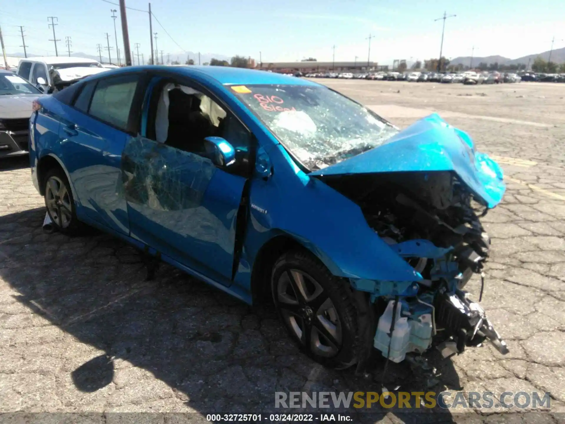 1 Photograph of a damaged car JTDKAMFU1M3129926 TOYOTA PRIUS 2021