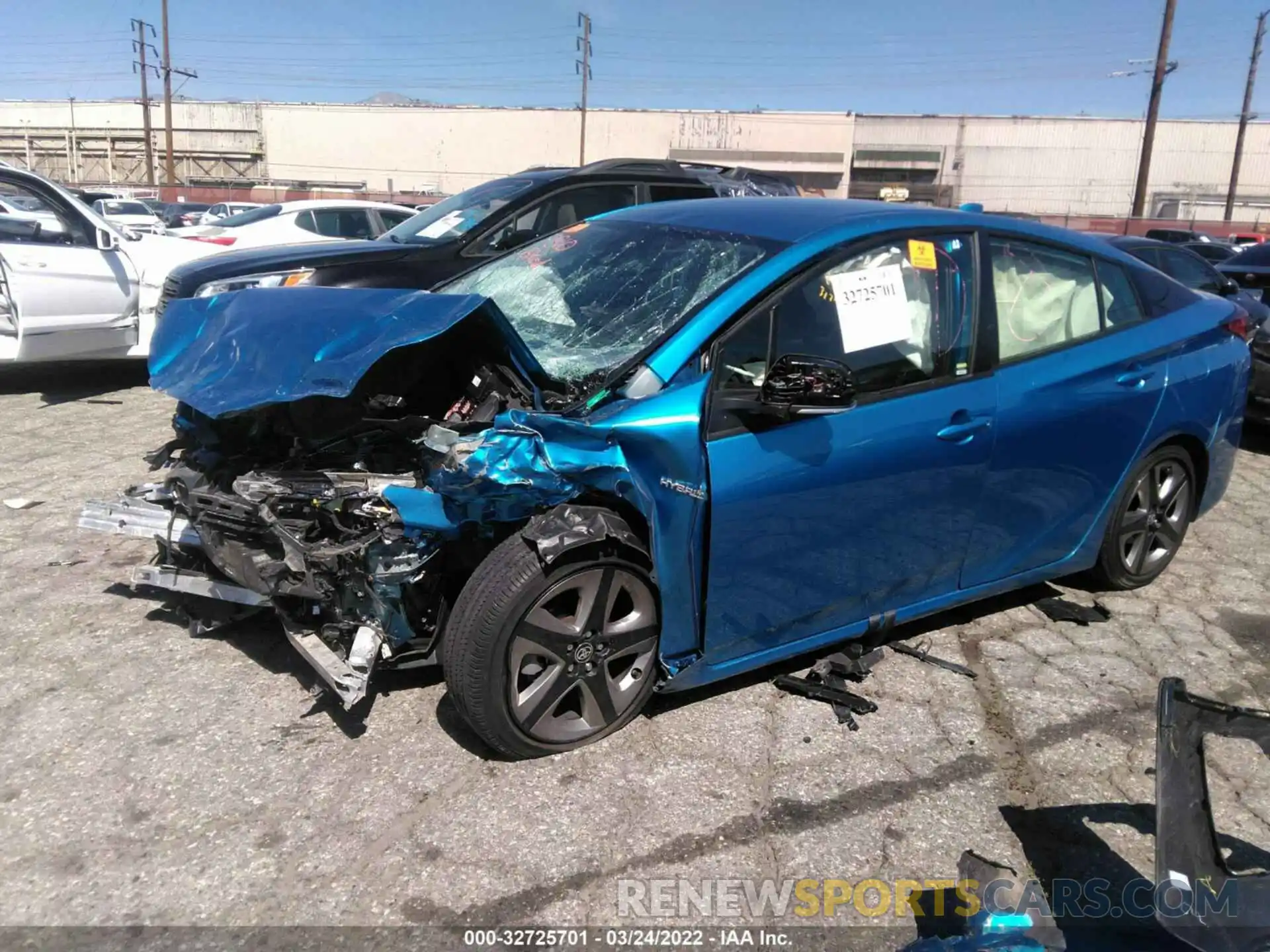 2 Photograph of a damaged car JTDKAMFU1M3129926 TOYOTA PRIUS 2021