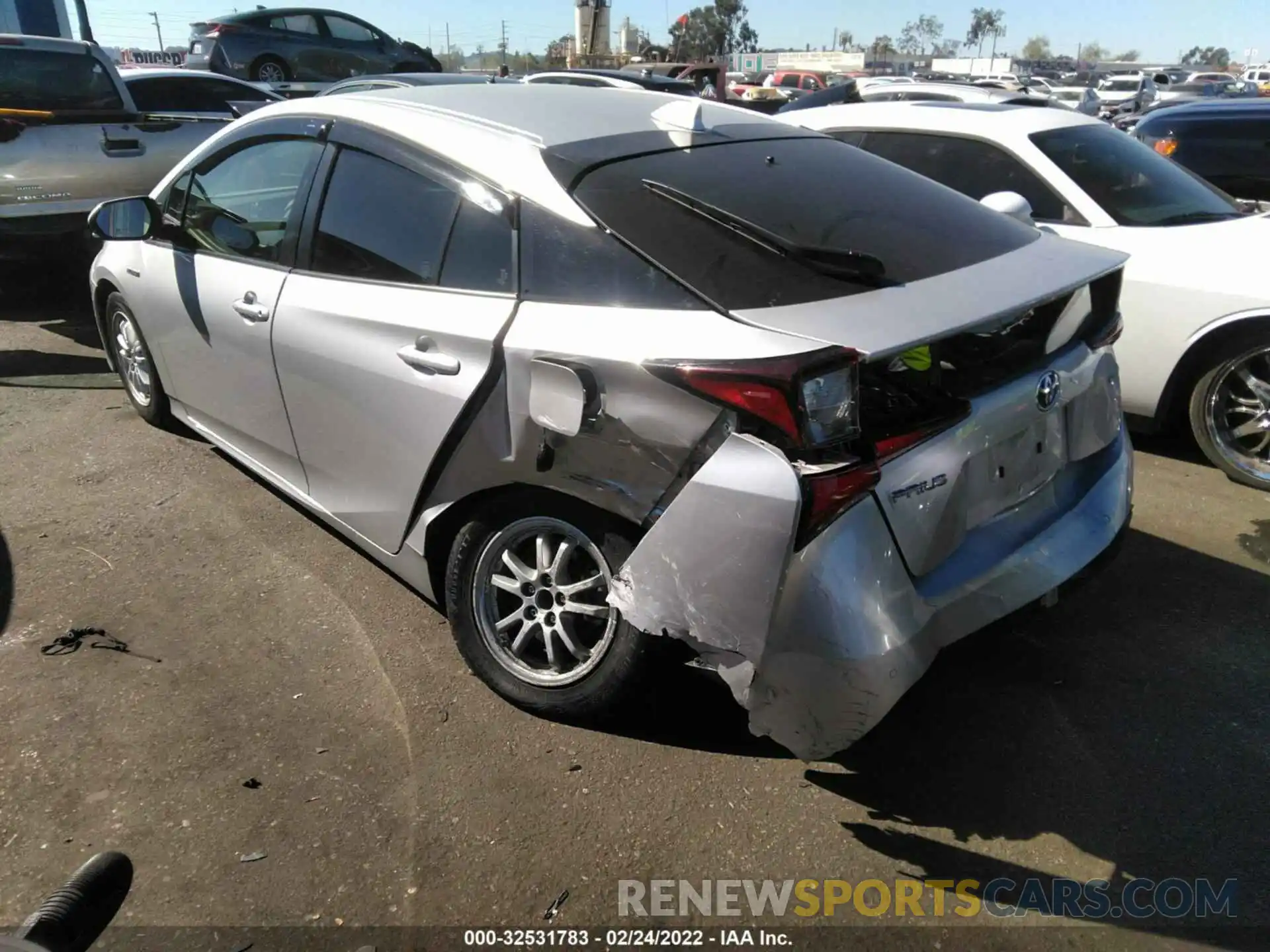 3 Photograph of a damaged car JTDKAMFU1M3130509 TOYOTA PRIUS 2021