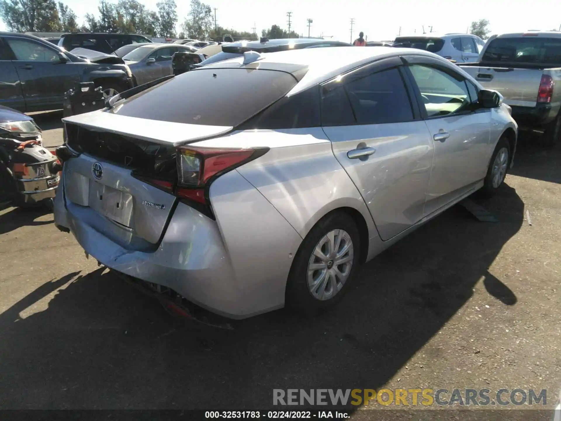 4 Photograph of a damaged car JTDKAMFU1M3130509 TOYOTA PRIUS 2021