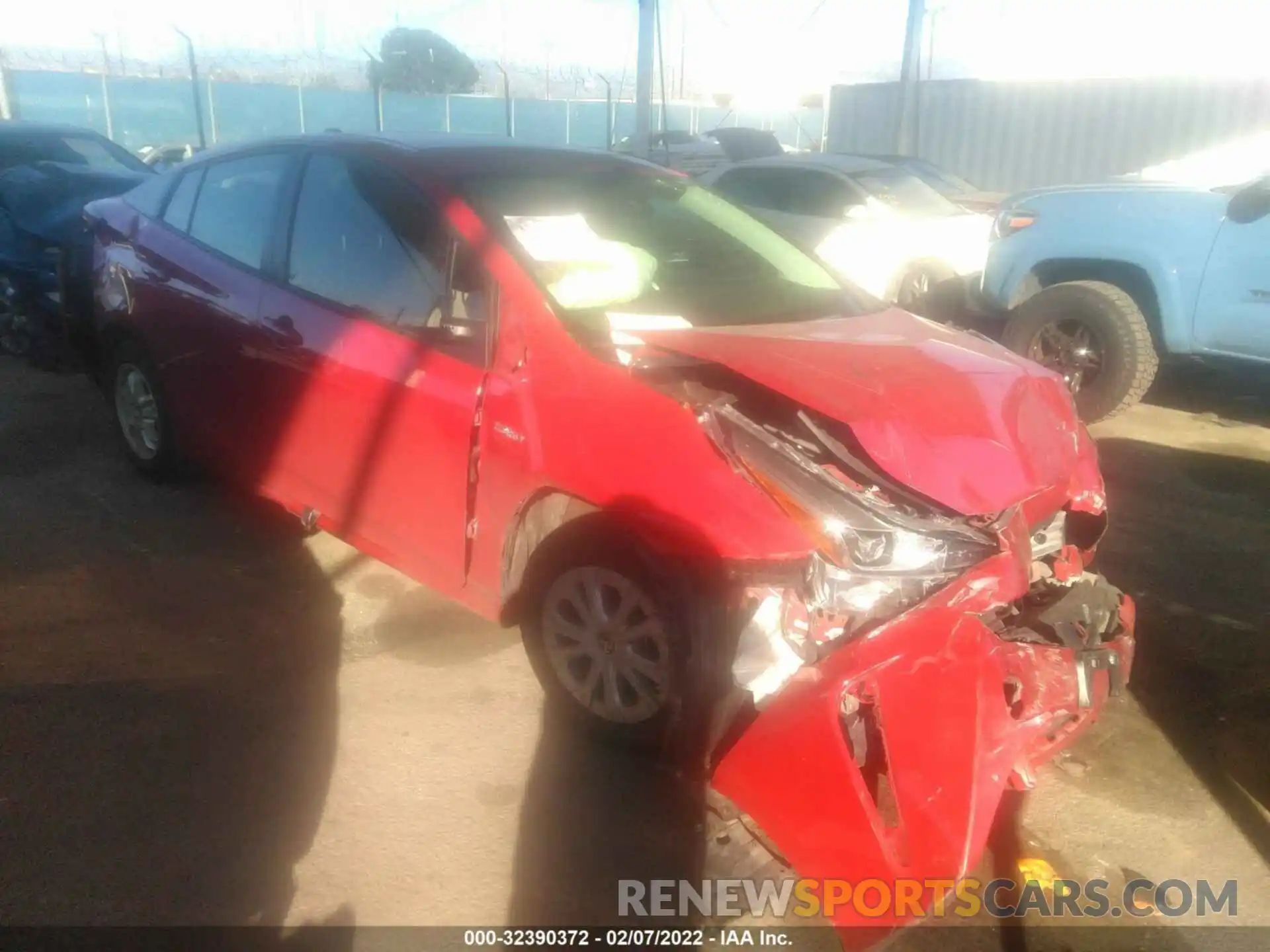 1 Photograph of a damaged car JTDKAMFU1M3131921 TOYOTA PRIUS 2021