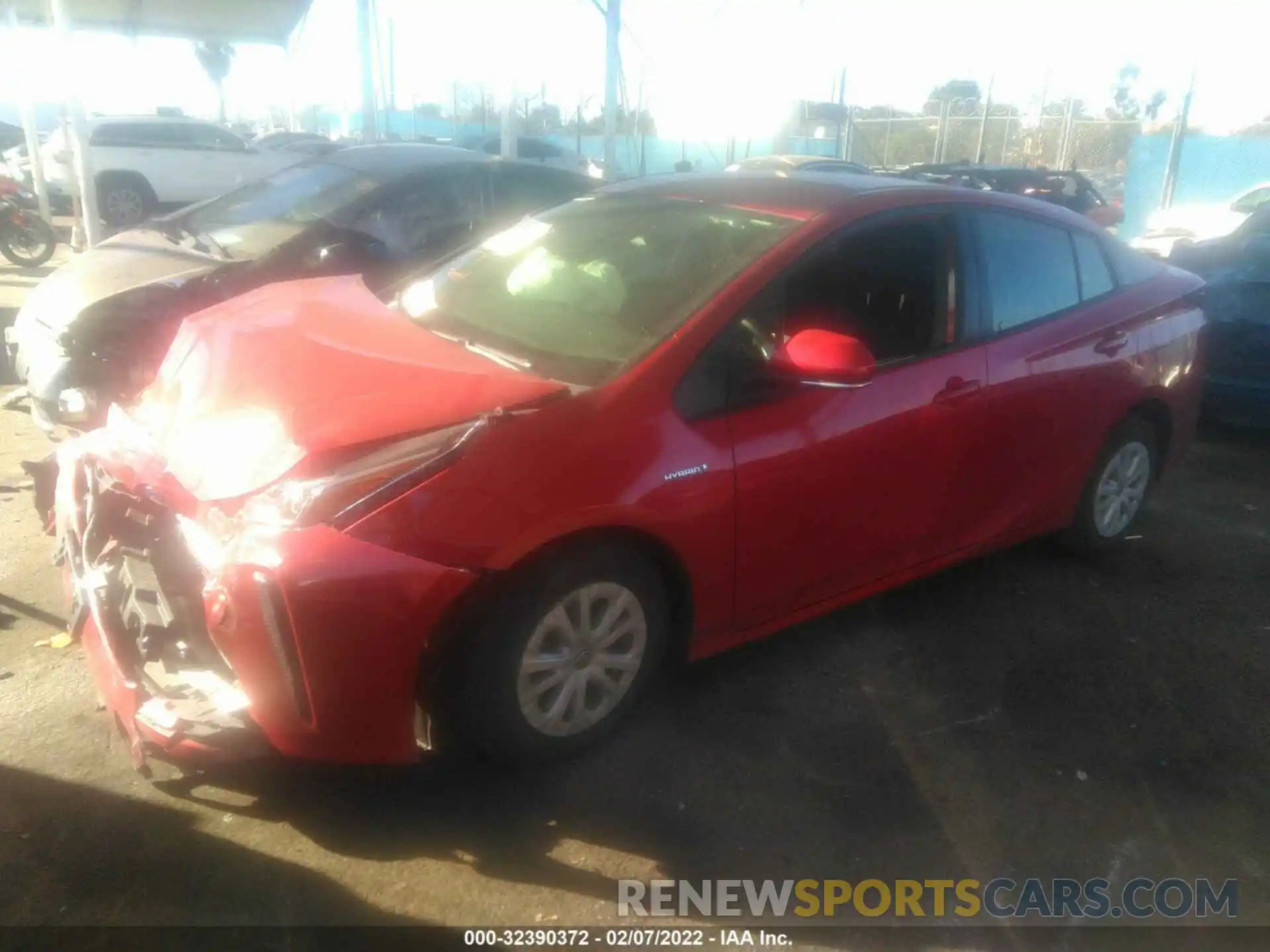 2 Photograph of a damaged car JTDKAMFU1M3131921 TOYOTA PRIUS 2021