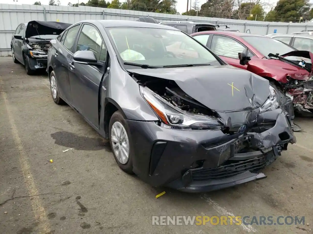 1 Photograph of a damaged car JTDKAMFU1M3132311 TOYOTA PRIUS 2021