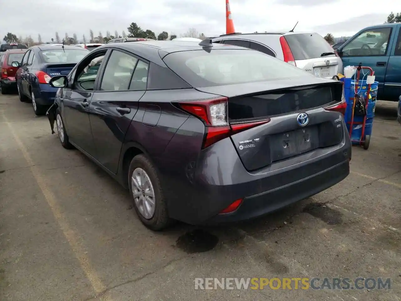 3 Photograph of a damaged car JTDKAMFU1M3132311 TOYOTA PRIUS 2021