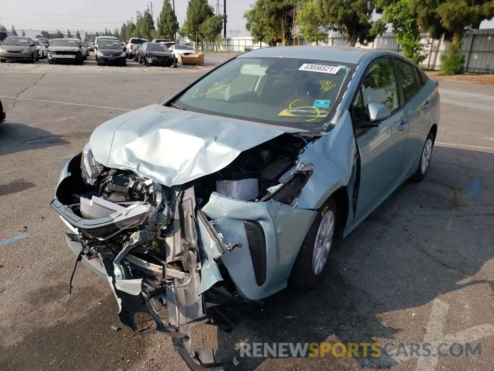 2 Photograph of a damaged car JTDKAMFU1M3132938 TOYOTA PRIUS 2021