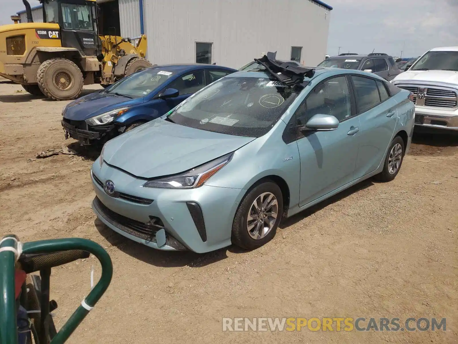 2 Фотография поврежденного автомобиля JTDKAMFU1M3134270 TOYOTA PRIUS 2021