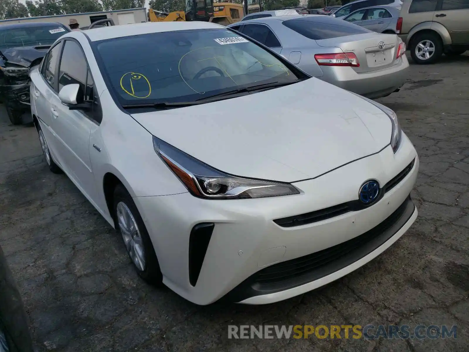 1 Фотография поврежденного автомобиля JTDKAMFU1M3135791 TOYOTA PRIUS 2021