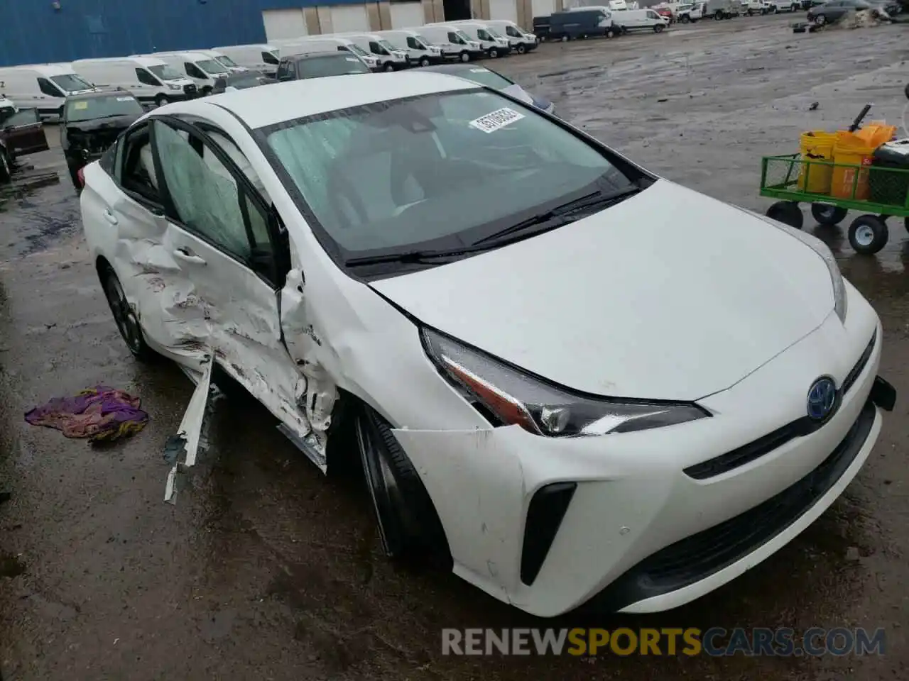 1 Photograph of a damaged car JTDKAMFU1M3137153 TOYOTA PRIUS 2021