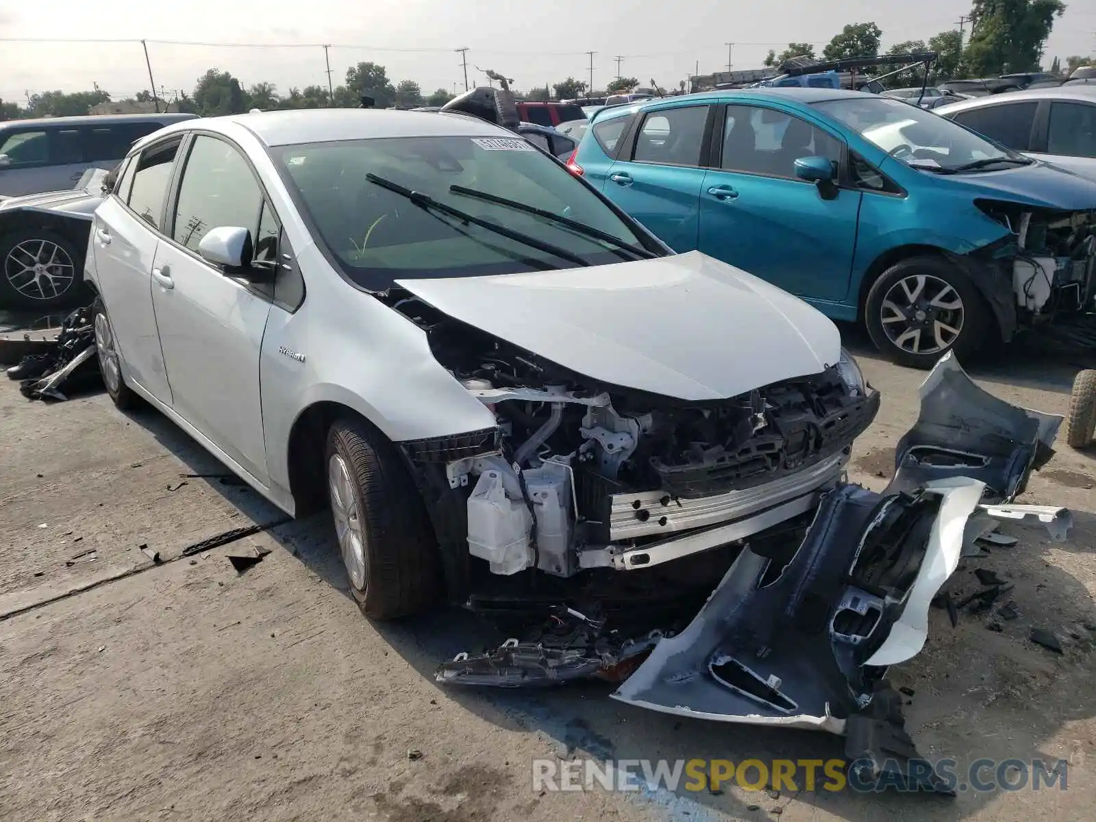 1 Photograph of a damaged car JTDKAMFU1M3139646 TOYOTA PRIUS 2021