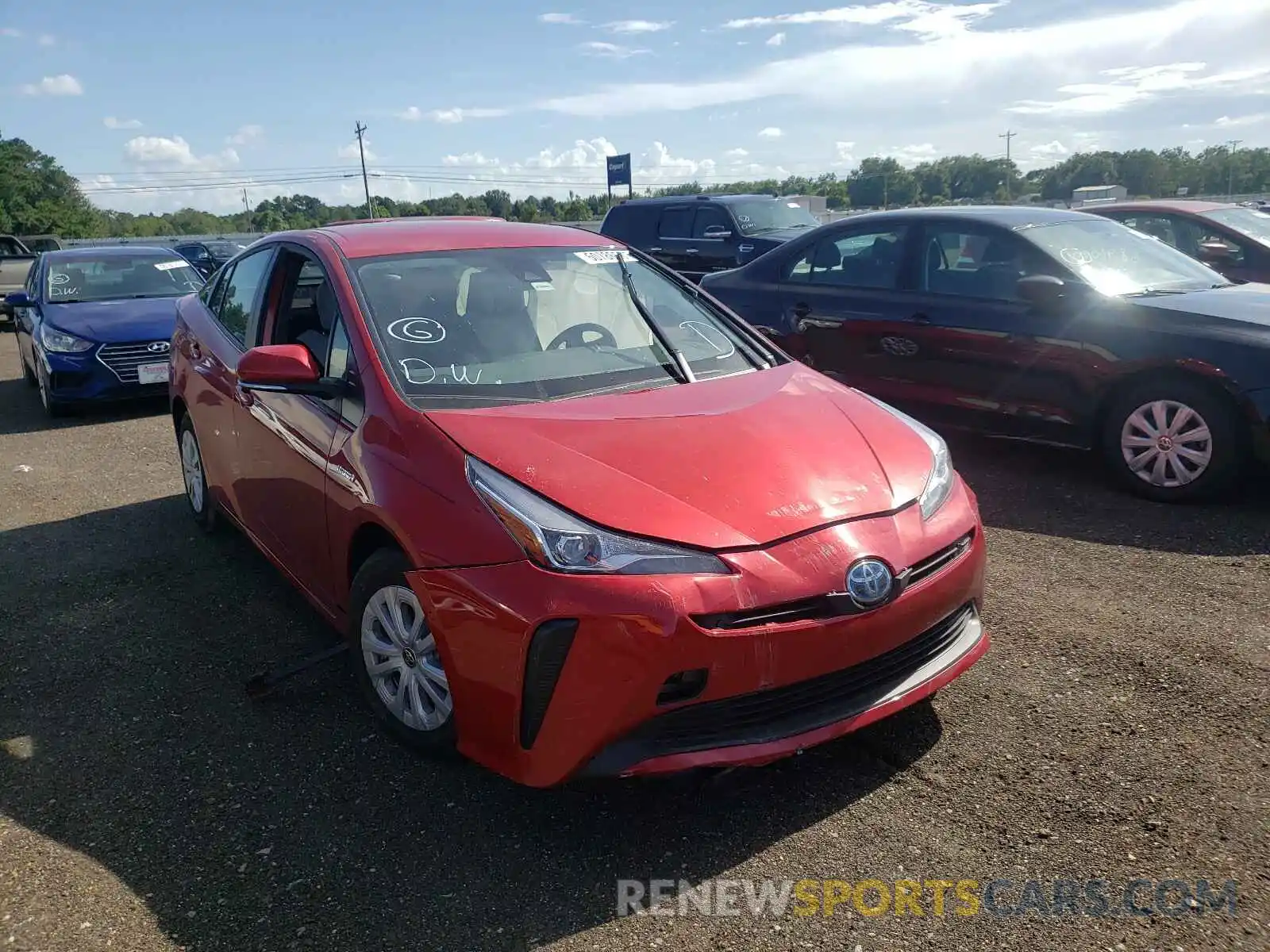 1 Photograph of a damaged car JTDKAMFU1M3141042 TOYOTA PRIUS 2021