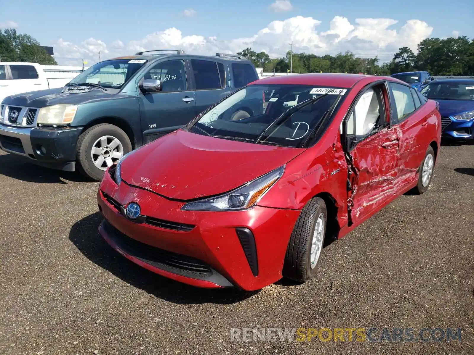 2 Photograph of a damaged car JTDKAMFU1M3141042 TOYOTA PRIUS 2021