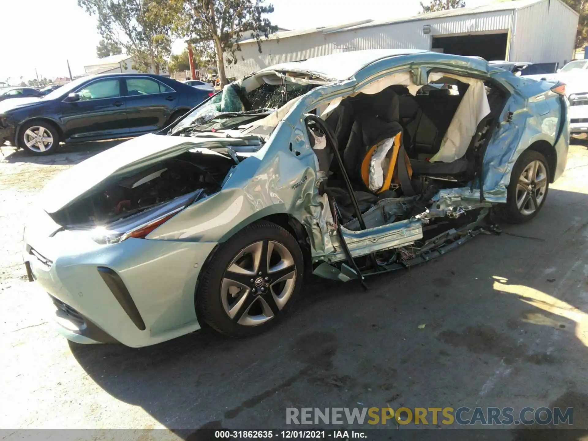 2 Photograph of a damaged car JTDKAMFU1M3144555 TOYOTA PRIUS 2021