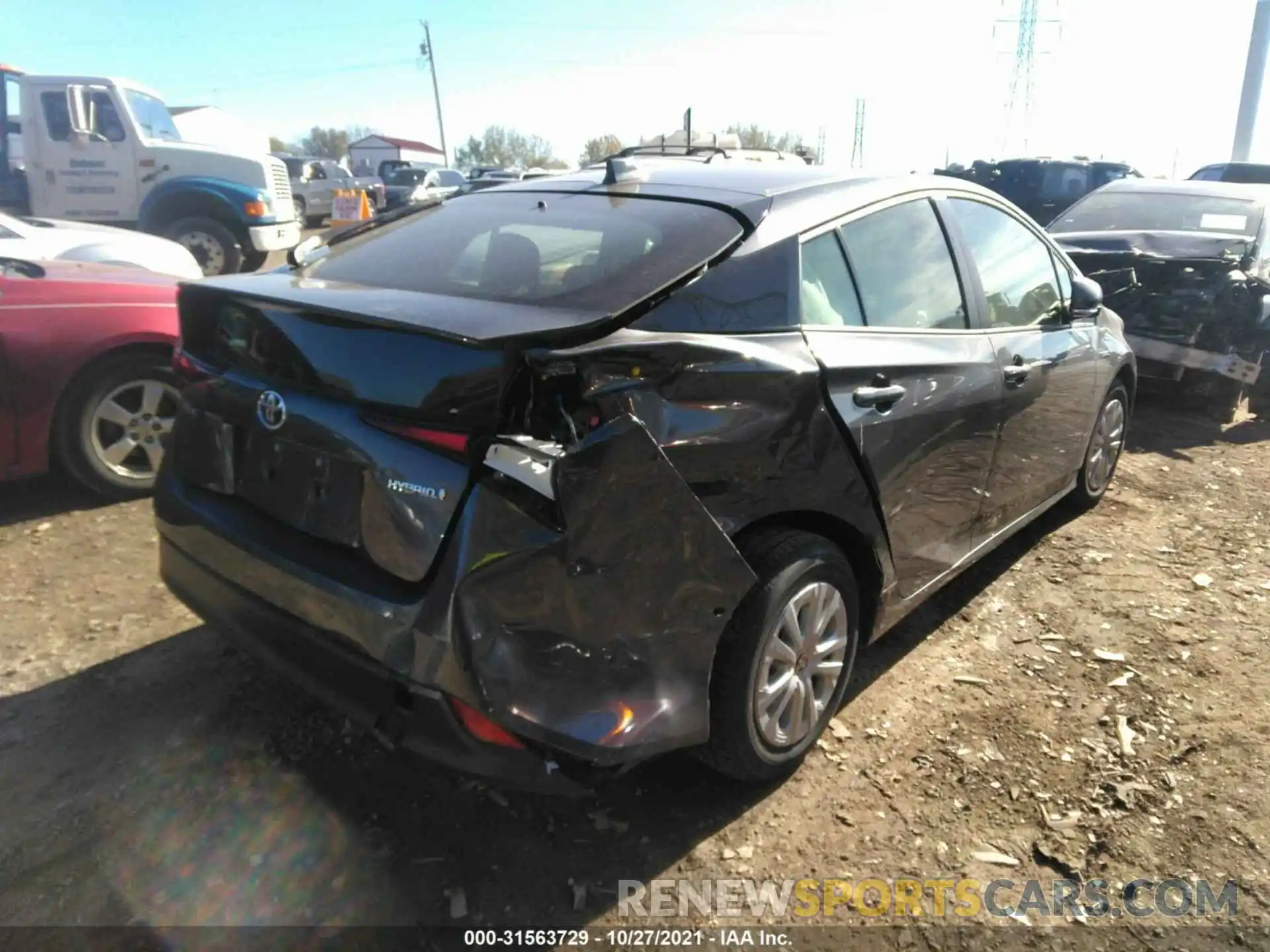 4 Photograph of a damaged car JTDKAMFU1M3147357 TOYOTA PRIUS 2021