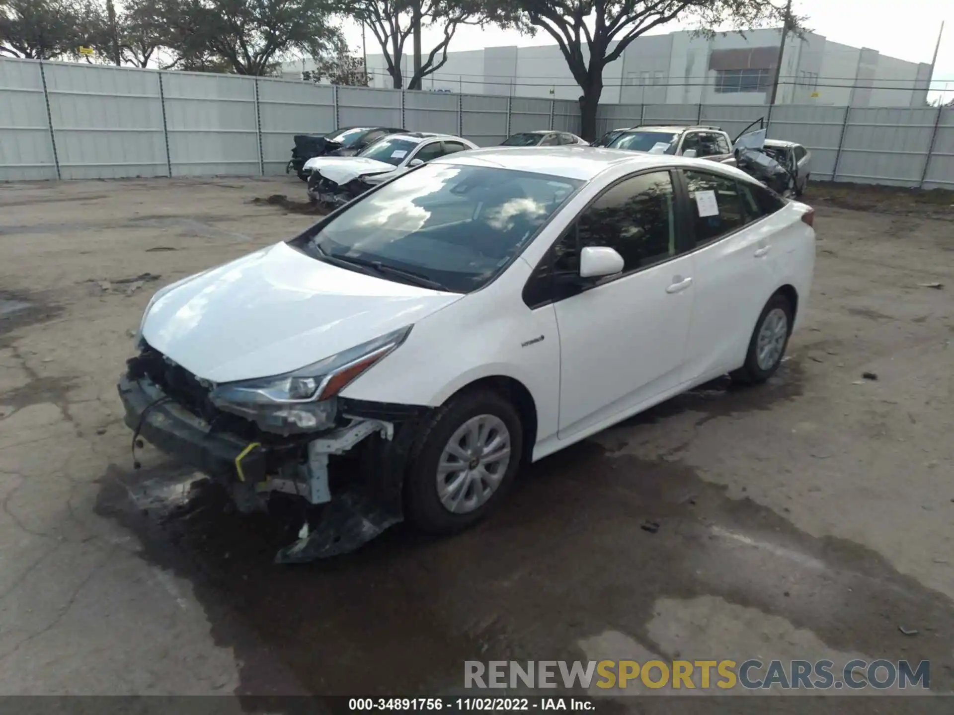 2 Photograph of a damaged car JTDKAMFU1M3149173 TOYOTA PRIUS 2021