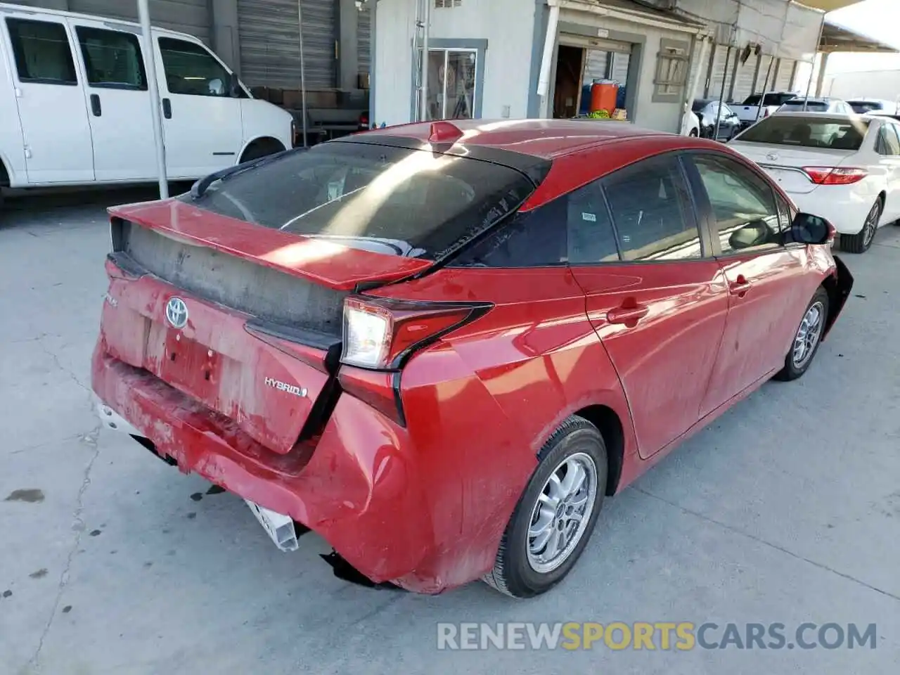 4 Photograph of a damaged car JTDKAMFU1M3149528 TOYOTA PRIUS 2021