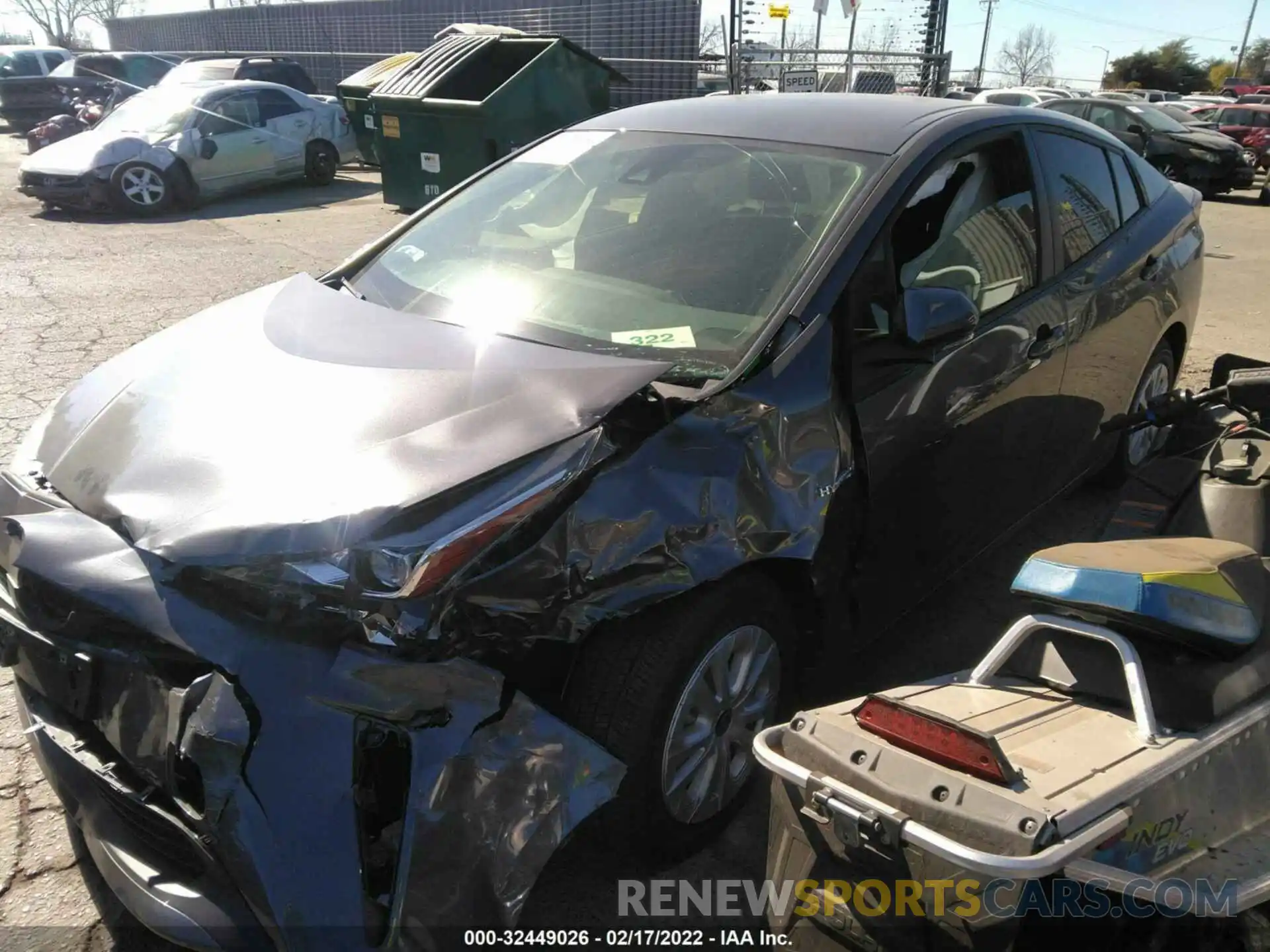 2 Photograph of a damaged car JTDKAMFU2M3127344 TOYOTA PRIUS 2021