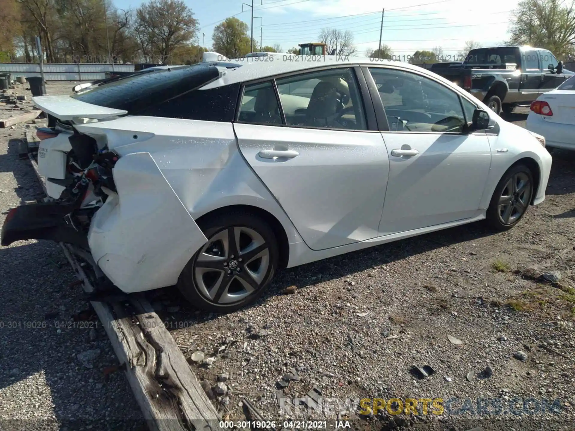 4 Photograph of a damaged car JTDKAMFU2M3127554 TOYOTA PRIUS 2021