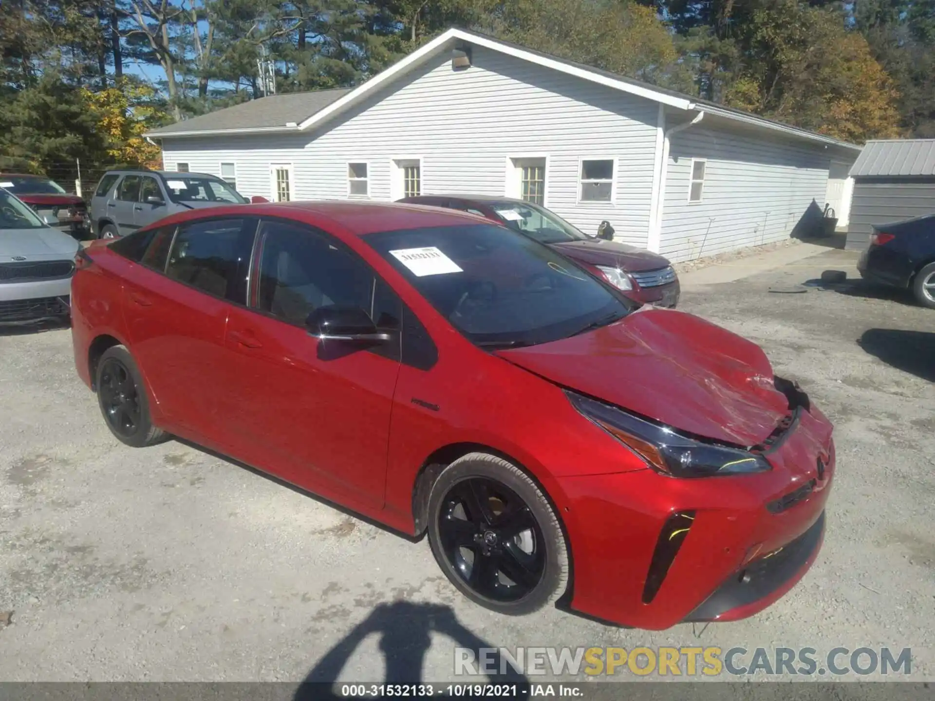 1 Photograph of a damaged car JTDKAMFU2M3128137 TOYOTA PRIUS 2021