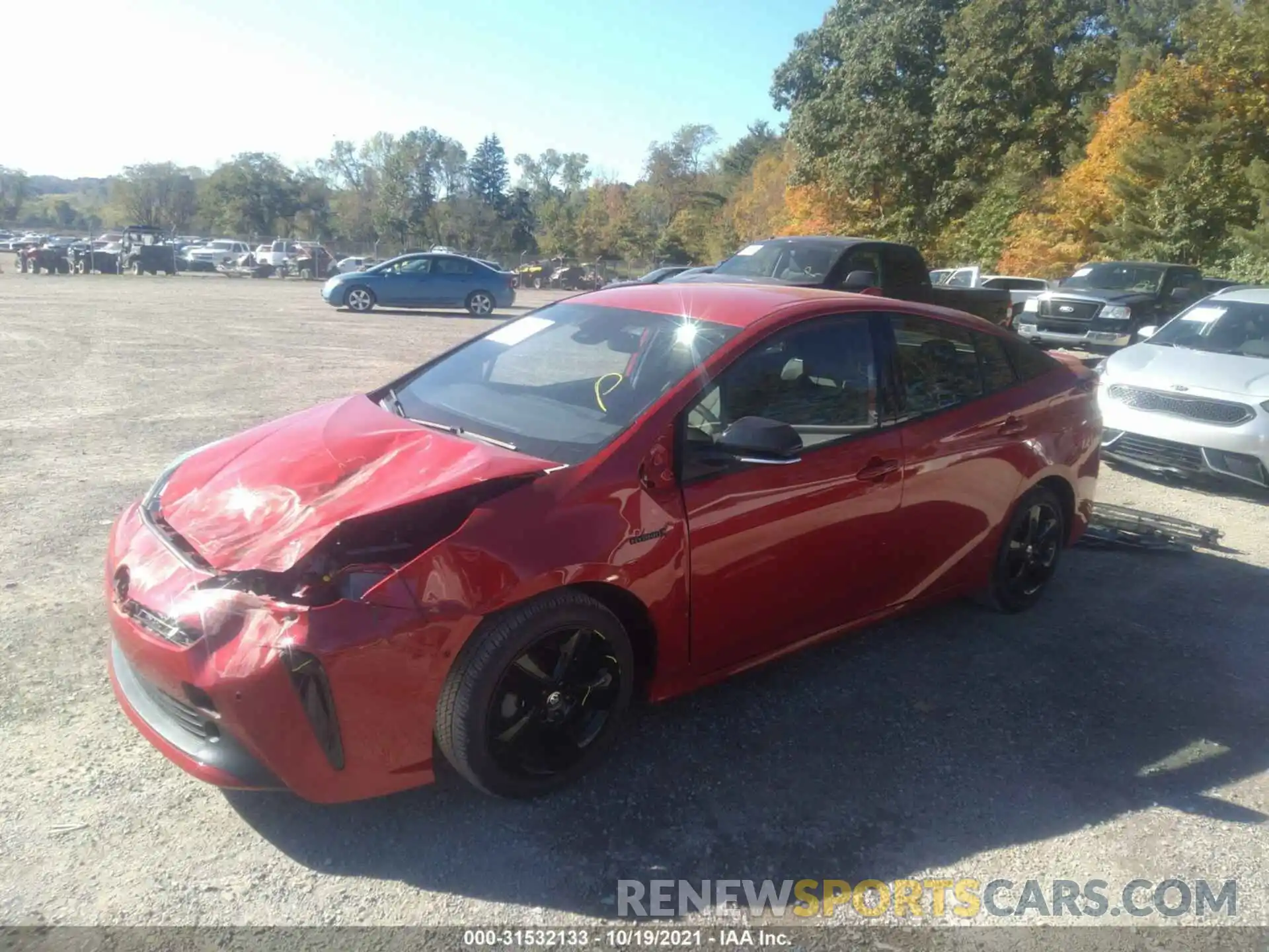 2 Photograph of a damaged car JTDKAMFU2M3128137 TOYOTA PRIUS 2021