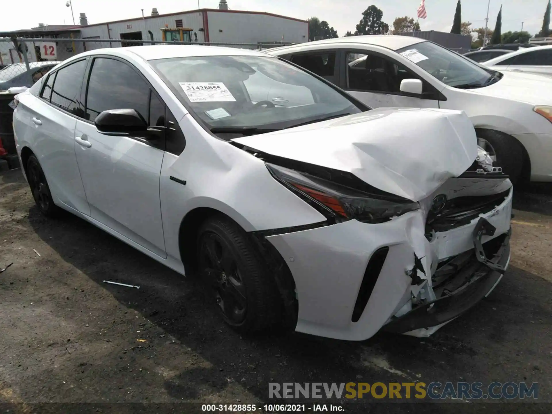 1 Photograph of a damaged car JTDKAMFU2M3128347 TOYOTA PRIUS 2021