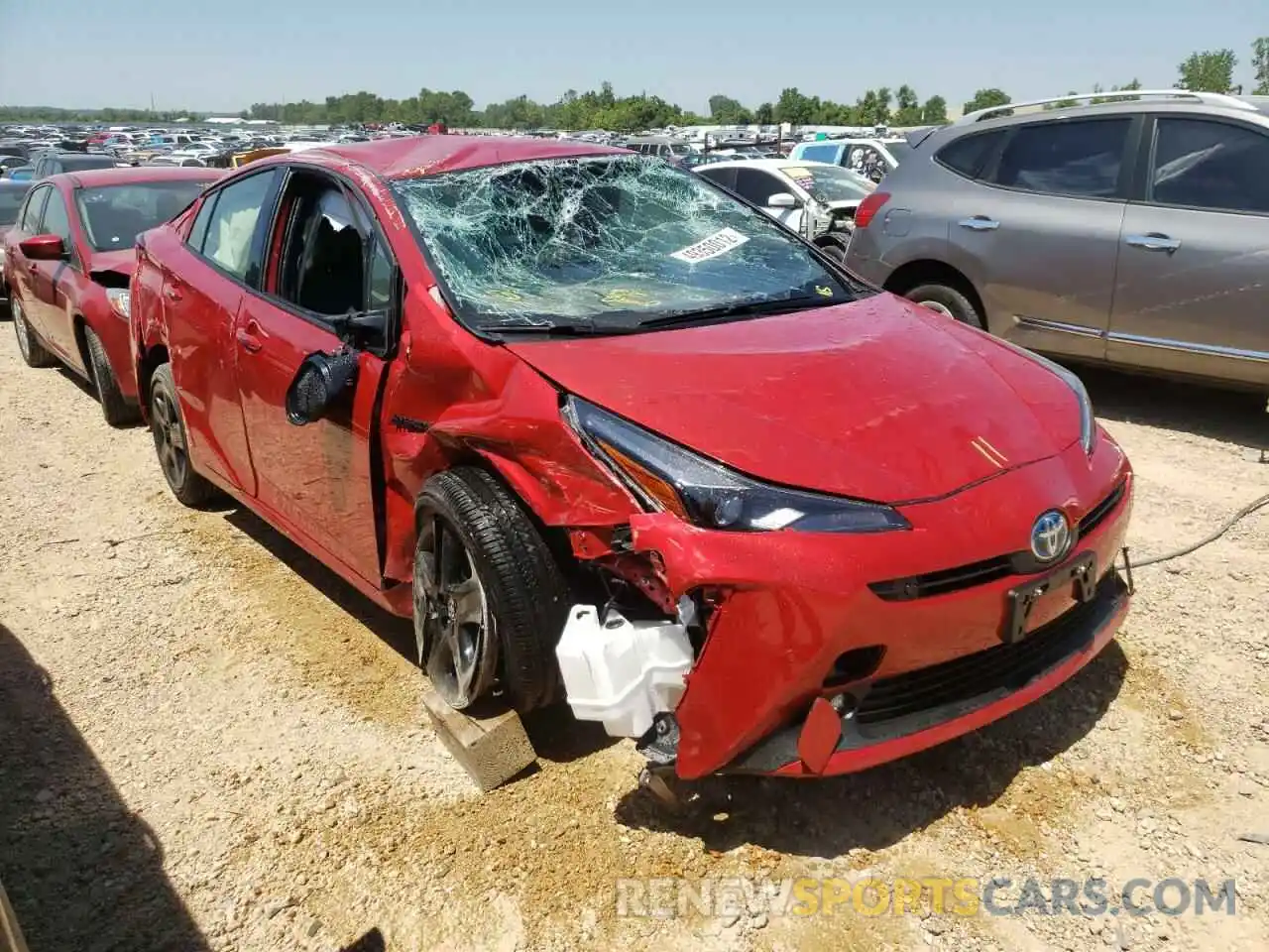 1 Photograph of a damaged car JTDKAMFU2M3128459 TOYOTA PRIUS 2021