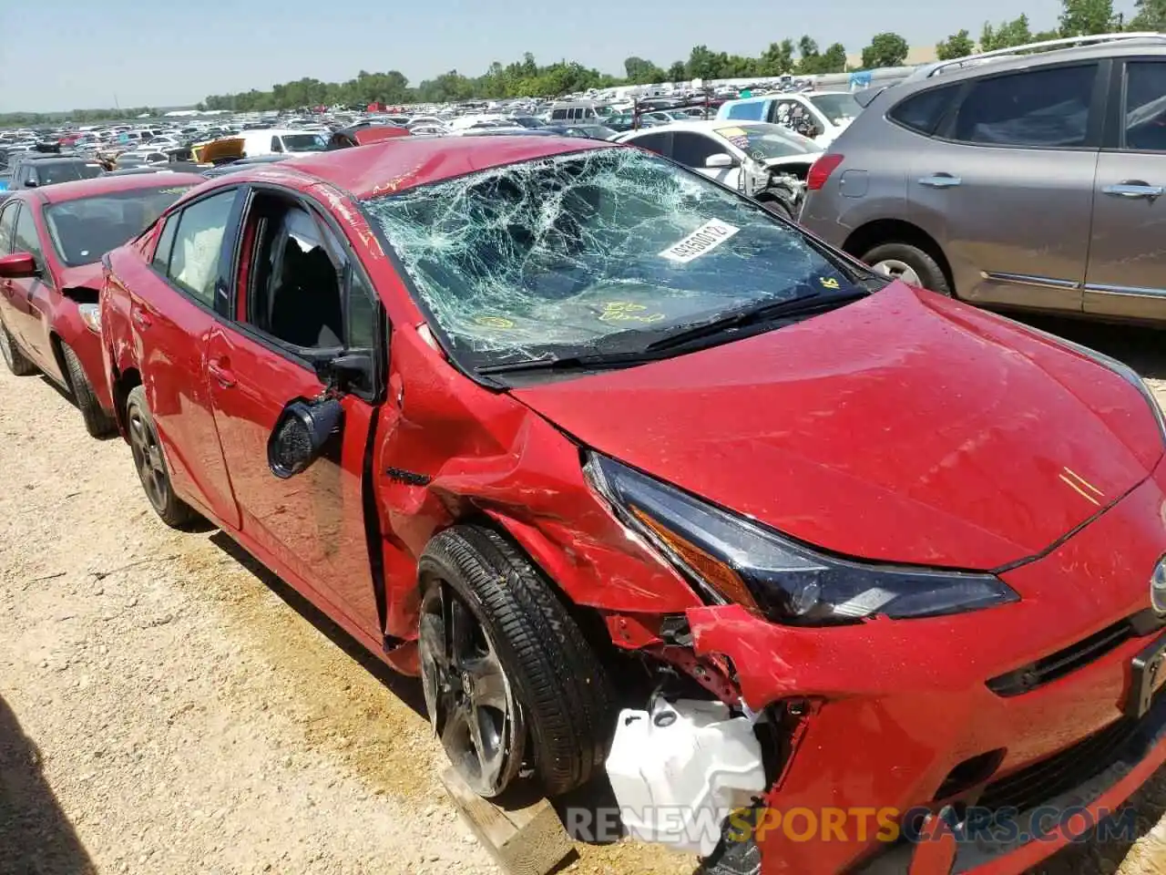 9 Photograph of a damaged car JTDKAMFU2M3128459 TOYOTA PRIUS 2021